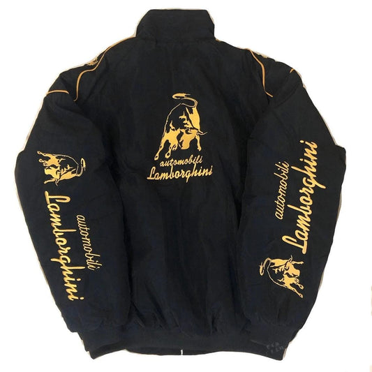 Retro Jacket Racing LAMBORGHINI Vintage Black