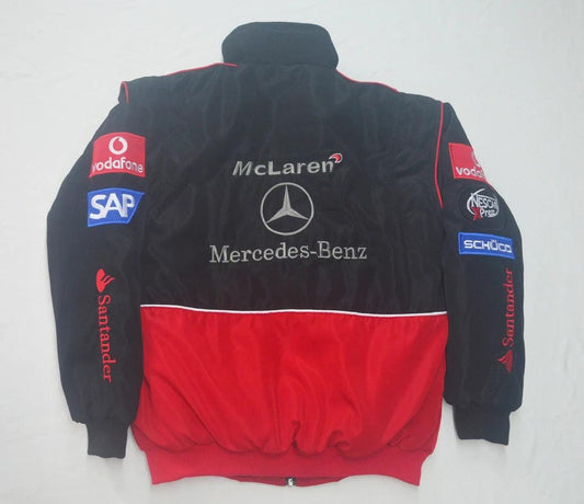 Retro Jacket Racing F1 MERCEDES-BENZ Vintage Red