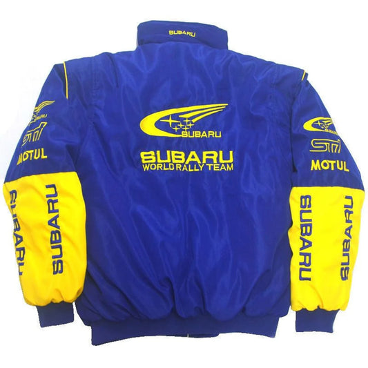 Racing Jacket SUBARU World Team Rally Racing Vintage Blue