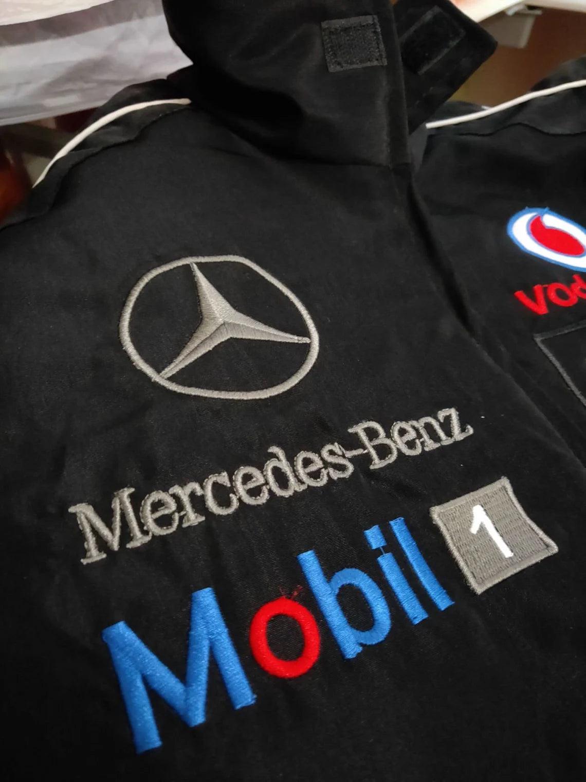 Retro Jacket Racing F1 MERCEDES-BENZ Vintage Red